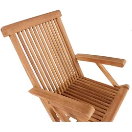 Mr. Deko Gartenmöbelset Teak Sessel Andover & Tisch Balcony