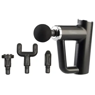 Newgen Medicals Akku-Hand-Massagegerät, 4 Aufsätze, 6 Stufen, 3,5 Std Laufzeit, Tasche