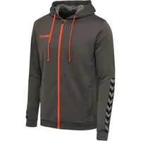 hummel Authentic Kinder Polyester Kapuzenjacke asphalt 116
