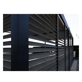 Weide Holzoptik Lamellenwand für Weide Pergola 1,13m in anthrazit