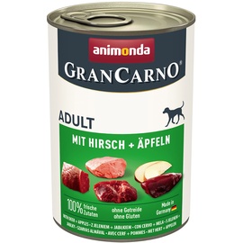 Animonda 400g GranCarno Original Adult Hirsch & Äpfeln Hundefutter nass
