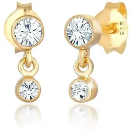 Elli Ohrhänger-Set Ohrhänger 925 Silber, mit Kristallen von Swarovski® goldfarben