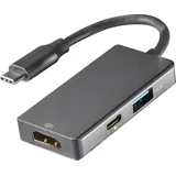 Vivanco 3in1 USB-C® Aluminium Multiport Hub (45961) - Grau