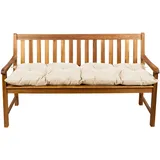 Gutekissen® Bankauflage Stuhlkissen Hollywoodschaukel Garten LS (120x40, Creme)