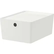 IKEA KUGGIS Box mit Deckel weiß 26x35x15 cm