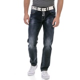Cipo & Baxx Regular-fit-Jeans, mit markanter Waschung 36, Länge 32, blau Herren Jeans