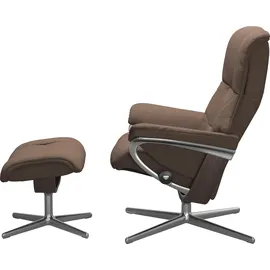 Stressless Mayfair mit Cross Base Rohleder 79 x 102 x 73 cm dark beige q2 faron