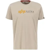 Alpha Industries T-Shirt » T-Shirts Label T PP«, Gr. XL, vintage sand, , 12063705-XL