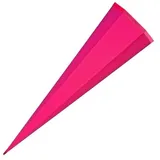 ROTH Schultüte 85cm eckig, Basteltüte pink