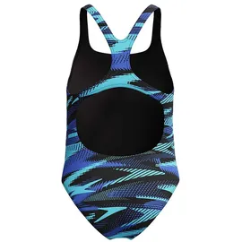 Speedo Hyperboom Allover Medalist Badeanzug Cobalt Pop 5-6 Jahre