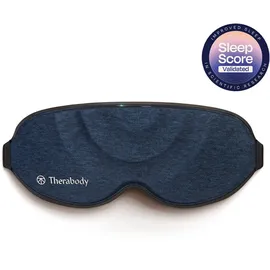 Therabody Gesichtsmassagegerät SleepMask Verdunkelungs-Augenmaske, Vibrationen für besseren Schlaf, 3 Vibrationsmuster, inkl. TheraMind-Sound, abnehmbar, waschbar schwarz