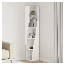 vidaXL Eckregal 27,5 x 27 x 140 cm Weiß