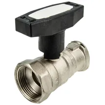tecuro Kugelhahn 1 1/4 IG x Flansch (1 1/2 -DN 25) mit ISO-T-Griff