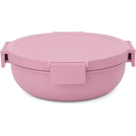 Brabantia Make & Take Salatschüssel Rund, Kunststoff, Pink 1,3 l, rosa