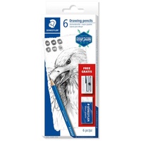 Staedtler STAEDLER Zeichenbleistift Mars Lumograph 6er Set