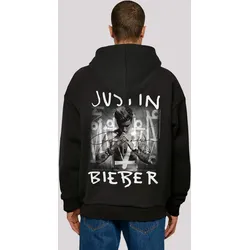 Kapuzenpullover F4NT4STIC "Justin Bieber Purpose Album Cover", Herren, Gr. XS, schwarz, Obermaterial: 100% Baumwolle, casual, oversize, Langarm, Pullover, Premium Qualität, Musik, By Rock Off