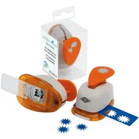 Wedo 168258 Motivlocher groß Weihnachtsbaum (mit praktischem Auffangbehälter, Ausstanzung