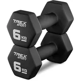 TREX SPORT Neopren Hanteln Set | Kurzhanteln 2er Set 4kg-20kg | Hanteln Frauen & Männer Set (2 x 6 kg)