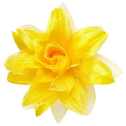 Schöne Rosen Haarspange Gelb
