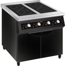 Saro Induktionsherd mit 4 Feldern, Modell NIKOS,