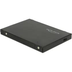 Delock USB-C 3.1 Gen2 für M.2 NVME SSDs (M.2 2230, M.2 2242, M.2 2260, M.2), Festplattengehäuse, Schwarz