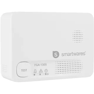 smartwares FGA-13051 Kohlenmonoxid-Melder inkl. 5 Jahres-Batterie batteriebetrieben detektiert Kohlenmonoxid