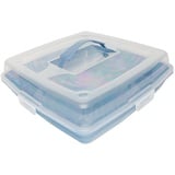 Michelino Kuchenbehälter Kuchen-Transportbox 35x35x10cm Serie Alythia Blau | Gr.: onesize