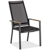 Niehoff Palos Flex Hochlehner 60 x 73 x 110 cm anthrazit/schwarz