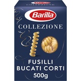 Barilla Collezione Fusilli Bucati Corti Pasta aus hochwertigem Hartweizen immer al dente, 12er Pack (12 x 500 g)