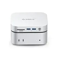 ORICO Minimate 1TB Speicher & Docking Station, Externe SSD-Erweiterung für Mac mini M4, bis zu 1000MB/s, USB3.2/SD/TF/Audio-Anschlüsse, nahtloses Design - M4Max