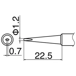 Lötspitze Serie T18, Format DL1,2