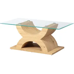 Inter Link Couchtisch Sofatisch X-Type in Eiche Artisan Nachbildung