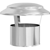 vidaXL Regenabdeckung Schornstein Edelstahl 25 x 25 x 20 cm Silber