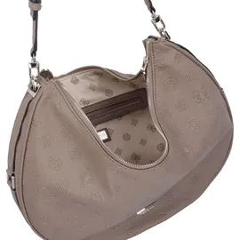 GUESS Schultertasche Cresidia Hobo Dark Taupe