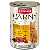 Animonda Carny Adult Rind, Huhn & Entenherzen 6 x 400 g