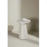venture home Beistelltisch Lanzo, kompakter runder Beistelltisch, schlicht & elegant, Ø 35 cm, Ablagetisch, MDF, rund, leicht, kompakt, vielseitig, modern weiß