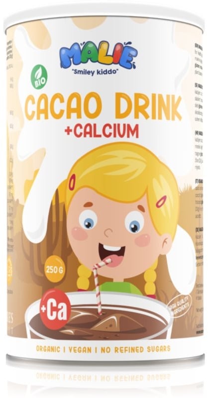 Malie Kako mit Kalzium Pulver zur Herstellung von Getränken mit Kalzium für Kinder 250 g