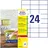 Avery Zweckform Folien-Etiketten L4718REV-20 Weiß 70 x 37 mm 20 Blatt 480 St.