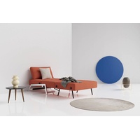 INNOVATION LIVING Schlafsessel Cubed 90 Chrom Stoff Rust