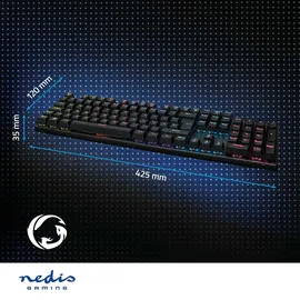 Nedis Gaming-Tastatur mechanisch DE