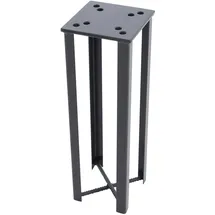 Bodenhülse Metall 16 x 50 x 16 cm Grau