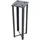Bodenhülse Metall 16 x 50 x 16 cm Grau
