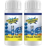 Abflussreiniger, Abflussreiniger Schaum Extra Stark, 2025 Neue Reiniger, Starker Rohrreiniger Gegen Verstopfungen & Gerüche, für Bad, Küche, Waschbecken & Toilette (2PCS)