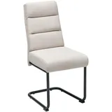 Livetastic Schwingstuhl, Beige, Holz, Metall, Textil, Pappel, Sperrholz, Rundrohr, 45x94x62 cm, mit Griff, Esszimmer, Stühle, Esszimmerstühle, Schwingstühle
