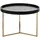 FineBuy Elise rund Retro Metall schwarz / gold 58 x 42 x 58 cm