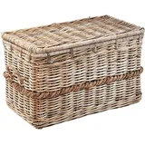 kobolo Truhe RATTANCHEST80 in Grau | Gr.: onesize