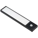 LUXULA LED Unterbauleuchte Akku CCT Warm -Kaltweiß dimmbar magnetische Schrankleuchte mit Bewegungsmelder kabellos Küchenleiste Schwarz