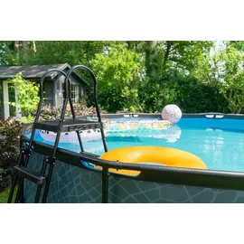 EXIT TOYS EXIT Stone Pool Grau 540x250x122cm m. Filterpumpe