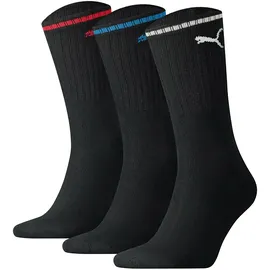 Puma Unisex Crew Socken 3er Pack Schwarz 43-46