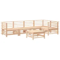 vidaXL 6-tlg Garten-Lounge-Set Massivholz Kiefer